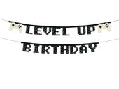 Baner urodzinowy Level Up Birthday, 250 cm