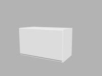 Szafka górna 60 cm nadstawka, okap, podchwyt biały połysk, kolory SIMPLE