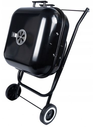 GRILL Węglowy na brykiet Ogrodowy PRZENOŚNY turystyczny WÓZEK POKRYWA na Arena.pl