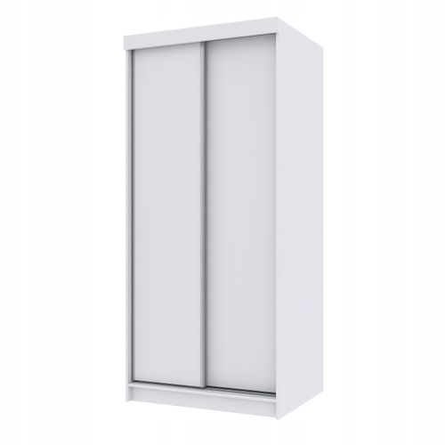 Szafa przesuwna dwudrzwiowa PARIS 100 cm biały matt na Arena.pl