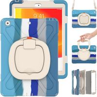 Etui Pancerne Samsung Tab S8 S7 11 Stojak 360 Pasek Niebieski