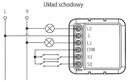 OXT Mini Przekaźnik 2 Obwody bez N ZigBee TUYA 2x5A na Arena.pl