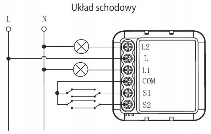 OXT Mini Przekaźnik 2 Obwody bez N ZigBee TUYA 2x5A zdjęcie 3