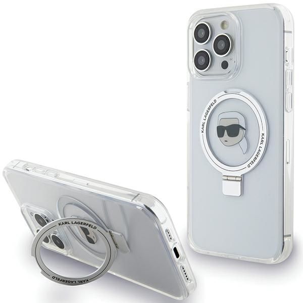 Etui Karl Lagerfeld do iPhone 15 Pro, Biały, MagSafe zdjęcie 1