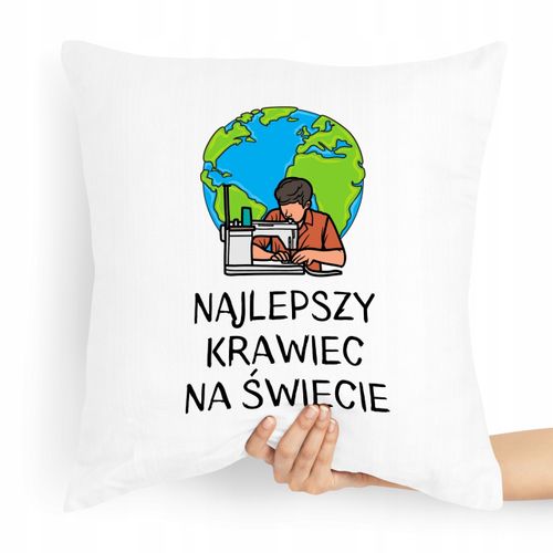 Poduszka Dla Krawcowej Krawca Najlepszy Krawiec Z Nadrukiem Ze Zdjęciem na Arena.pl