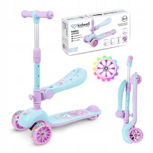 Hulajnoga balansowa 2w1 Kidwell Rimba jeździk LED na Arena.pl