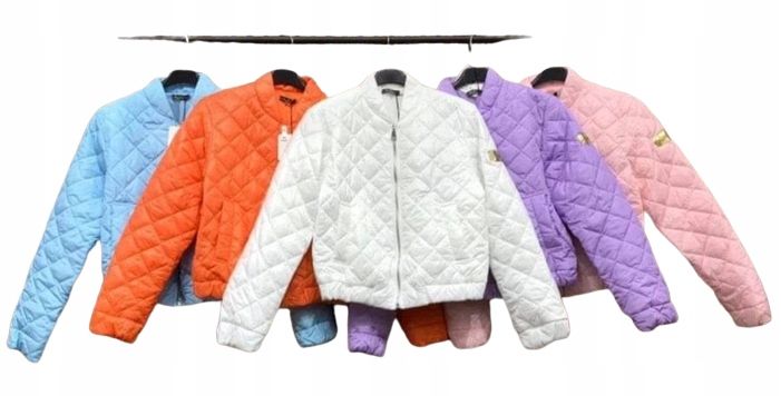 Kurtka pikowana przejściówka czarna zdjęcie 2