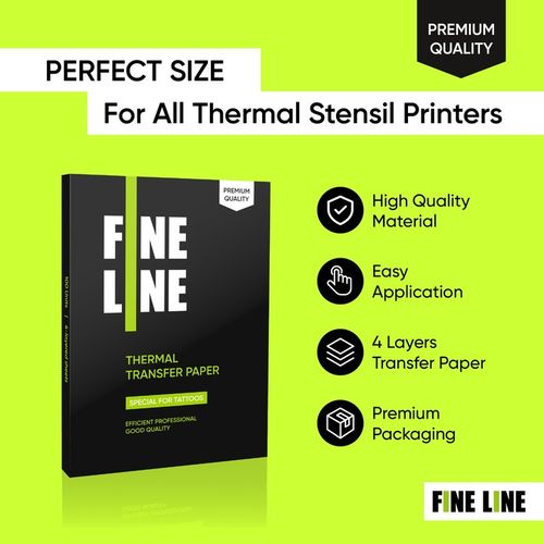 Kalka termiczna do tatuażu|papier transferowy|Fine Line 100 szt na Arena.pl