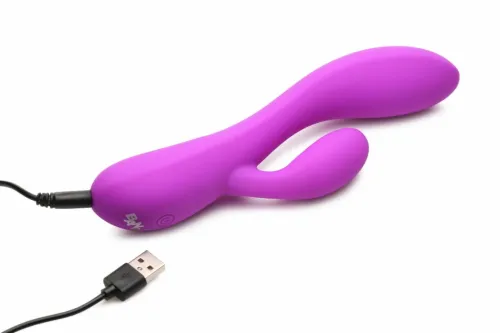 bang! flexible rabbit vibrator dual system fioletowy 19,5cm na Arena.pl