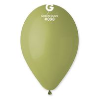 Balony pastelowe zielone oliwkowe, 30 cm 3 szt.