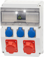 ROZDZIELNICA BUDOWLANA CAJA 12M 16/5 32/5 3X230V IP44 F-ELEKTRO F3.0444