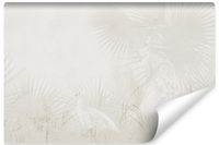 Fototapeta Do Sypialni PAWIE Beton Liście Abstrakcja Vintage 270cm x 180cm