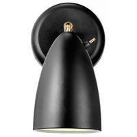 Metalowy kinkiet Nexus 2020601003 Nordlux klosz zwis czarny