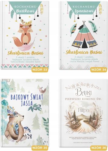 BAJKI dla dzieci Prezent na Dzień Dziecka Roczek Pamiątka Chrztu Z IMIENIEM na Arena.pl