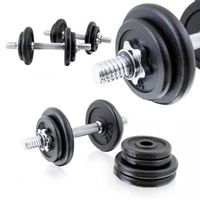 Zestaw hantli ciężarków 4x2,5kg 4x1,25kg z walizką 18350