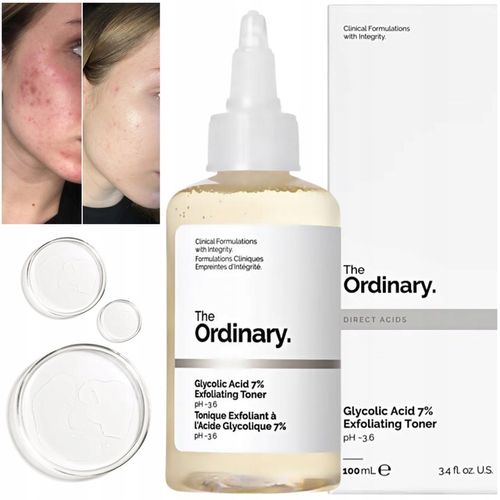 The Ordinary Tonik do Twarzy Glycolic Acid 7% Peeling Glikolowy 240 ml na Arena.pl
