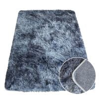 Dywan prostokątny pluszowy miękki PLUSZ do salonu 140x200cm niebieski UC19102403