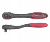 YATO GRZECHOTKA POWLEKANA WYGIĘTA 257mm 1/2'' 72T DO NASADEK