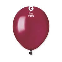 Balony pastelowe bordowy winny matowy #101, 12 cm 100 szt.
