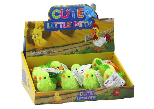 ZABAWKA SKACZĄCY KURCZAK NAKRĘCANA FIGURKA ZIELONY na Arena.pl