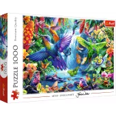 Puzzle 1000 Elementów. Kolibry W Tropikach