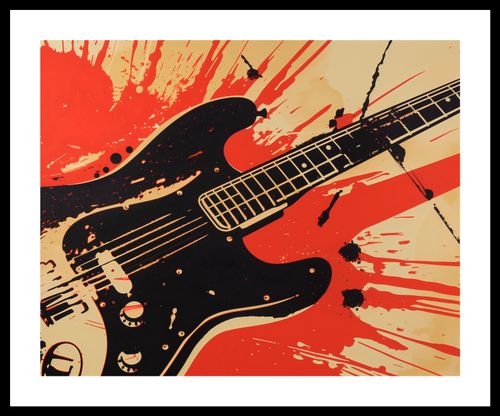 Plakat 50x40cm Gitara Elektryczna na Arena.pl