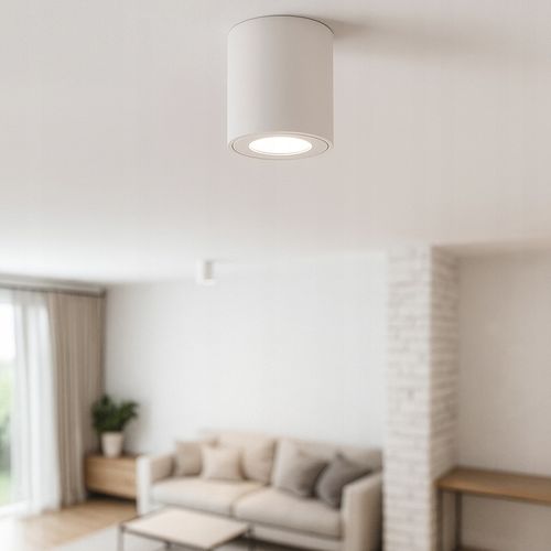 Oprawa Halogenowa sufitowa Natynkowa Tuba LED GU10 spot BIAŁA na Arena.pl