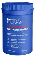 ForMeds BICAPS ASHWAGANDHA Stres Sen Żeń-Szeń 60 kaps. Niepokój Drażliwość