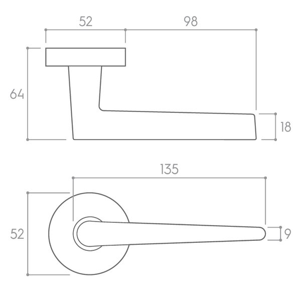 KLAMKA DRZWIOWA PREMIUM ARROW R KOLOR CHROM zdjęcie 3