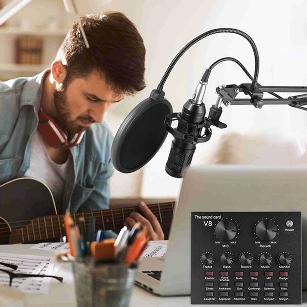 Mikrofon Studyjny Pojemnościowy JACK Gamingowy Statyw Filtr Youtube Zestaw zdjęcie 6