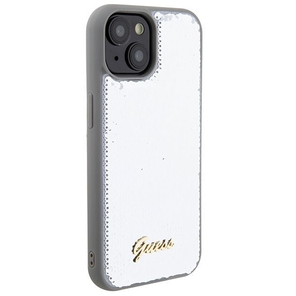 Etui Guess do iPhone 15, iPhone 14, iPhone 13, Srebrny zdjęcie 4