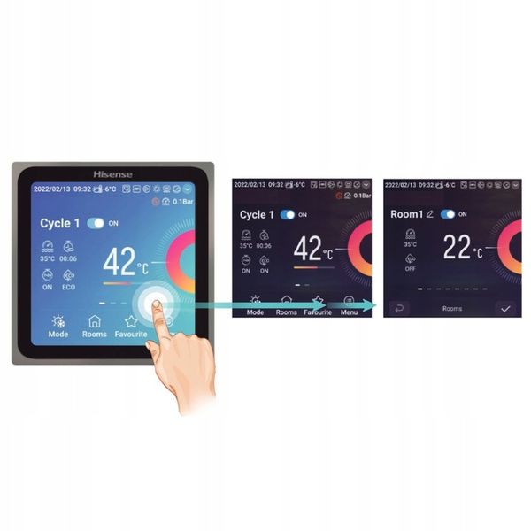 Pompa Ciepła Monoblok 8kW A+++ sterowanie aplikacją Hisense CWU CO zdjęcie 3