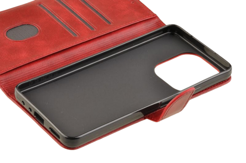 Etui portfel Wallet do Oppo A5 Pro 5G czerwony na Arena.pl