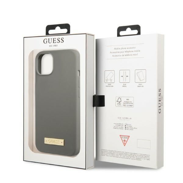Etui Guess do iPhone 15, iPhone 14, iPhone 13, Szary, MagSafe zdjęcie 8