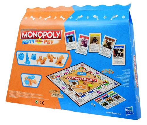 Hasbro E5793 Gra Monopoly Koty kontra Psy na Arena.pl