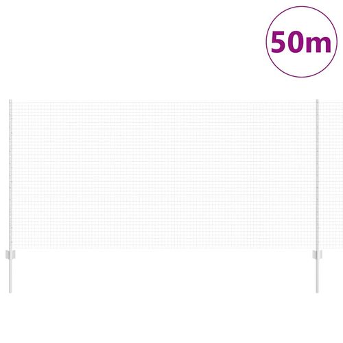 Ogrodzenie z słupkami Srebrny 1.2 x 50 m Stal na Arena.pl