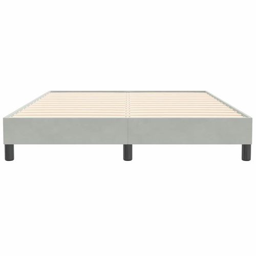 Łóżko Box Spring bez materaca Jasnoszary 140x210 cm Aksamit na Arena.pl