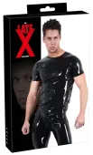 late x koszulka lateksowa unisex czarna klasyczna l