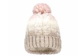 BROEL SAWA czapka na zimę pompon beżowa 52-54