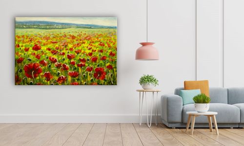 OBRAZ NA SZKLE PROSTOKĄTNY 60x40cm 059 Maki na Arena.pl