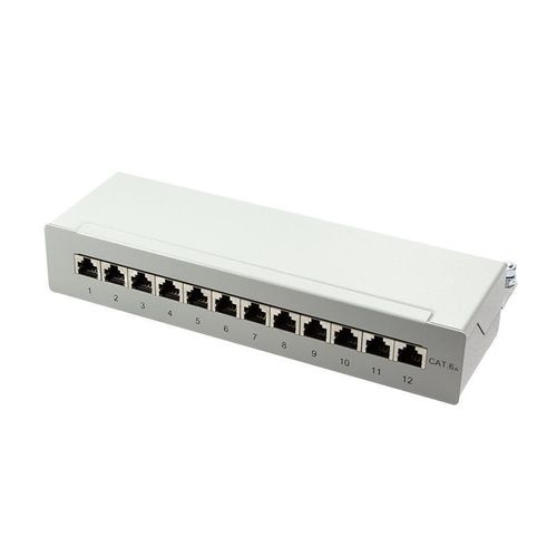 Patch panel stacjonarny LogiLink NP0019 12x RJ45 kat.6A ekranowany na Arena.pl
