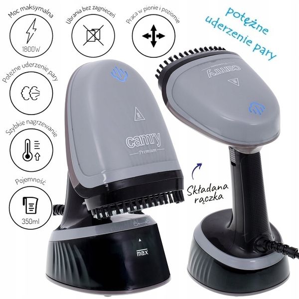 PAROWNICA DO UBRAŃ ŻELAZKO PAROWE STEAMER CR5033 zdjęcie 3