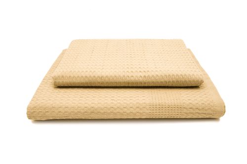 Zestaw dwa ręczniki wafel /gofer w 10 kolorach glicynia na Arena.pl