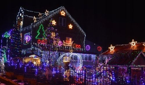 HIT! OZDOBA ŚWIĄTECZNA DZWONKI ZIMNY BIAŁY NEON na Arena.pl
