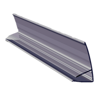 F-profil 3000mm Dymny (szary) do poliwęglanu 8-10mm