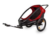 Przyczepka rowerowa HAMAX Outback One Czerwono-czarny