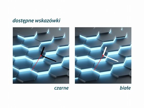 ZEGAR SZKLANY KWADRATOWY - Geometria na Arena.pl