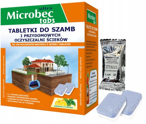 BROS - Microbec ULTRA - tabletka do szamb - 1 szt. na Arena.pl