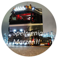 Opłatek na tort Urodziny Tir Scania Volvo Mercedes DAF Ciągnik Siodłowy