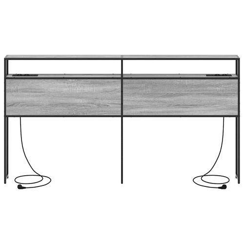 Zagłówek do przechowywania z półką Szary dąb sonoma 180 cm na Arena.pl